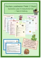 Vorschau - Unterrichtsreihen - Märchen Lesetheater, Vorlesetheater, Leseband - Deckblatt