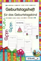 Vorschau - Mal- und Bastelvorlagen - Geburtstagsheft für das Geburtstagskind - Deckblatt