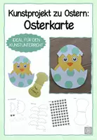 Vorschau - Unterrichtsreihen - Kunstprojekt zu Ostern – Osterkarte gestalten I Basteln Ostern - Deckblatt