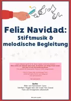 Vorschau - Arbeitsblätter - 2 Arrangements zu "Feliz Navidad" STIFTMUSIK + BOOMWHACKERS - Seite 1