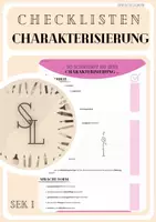 Vorschau - Merkblätter - Checkliste/Bewertungsbogen/Leitfaden Charakterisierung, Lektüre - Deckblatt