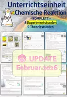Vorschau - Unterrichtsreihen - Chemie | Unterrichtseinheit Chemische Reaktion - Deckblatt