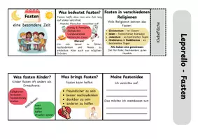 Vorschau - Mal- und Bastelvorlagen - Leporello_Fastenzeit - Seite 1