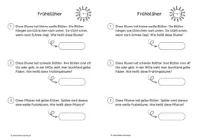 Vorschau - Arbeitsblätter - Lesespur Frühblüher | Differenziert | Mit viel Sachwissen - Seite 3