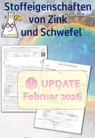Vorschau - Arbeitsblätter - 7 Stoffeigenschaften Zink und Schwefel _ UE Chemische Reaktion - Deckblatt