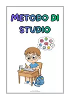 anteprima - Materiale di supporto/inclusione - METODO DI STUDIO - Pagina di copertina