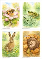 Vorschau - Stationenlernen - Lesespur Tiere im Frühling | Differenziert | Mit viel Sachwissen - Seite 1