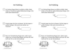 Vorschau - Stationenlernen - Lesespur Tiere im Frühling | Differenziert | Mit viel Sachwissen - Seite 3