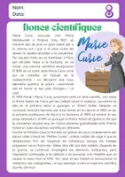 Vista previa - Hojas de trabajo - Marie Curie i Mary Jackson 8m - Portada