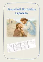 Vorschau - Arbeitsblätter - Jesus heilt Bartimäus - Leporello - Deckblatt