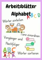 Vorschau - Arbeitsblätter - Arbeitsblätter zum Thema ABC - Deckblatt