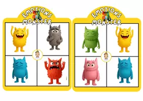 Vorschau - Spiele - Emotions Monster Bingo - Seite 1