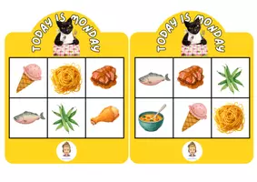 Vorschau - Spiele - Today is Monday Bingo - Seite 1