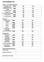 Vorschau - Arbeitsblätter - Lernstandsbögen für den Elternsprechtag - Deckblatt