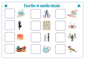 Vista previa - Tarjetas / Manipulativos - Escribe el sonido inicial - ja,je,ji,jo,ju,ge,gi - página 2