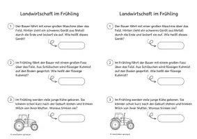 Vorschau - Arbeitsblätter - Lesespur Landwirtschaft im Frühling | Differenziert | Mit viel Sachwissen - Seite 3