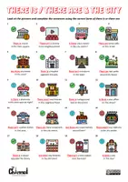 Vista previa - Hojas de trabajo - THERE IS / THERE ARE & THE CITY – Worksheet - página 2