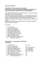 Vorschau - Arbeitsblätter - Französisch A1 Leseverstehen Ma famille - mit Lösung - Deckblatt