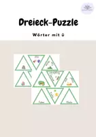 Vorschau - Spiele - Dreieck-Puzzle: Buchstabe ü - Deckblatt