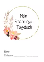 Vorschau - Arbeitsblätter - Ernährungstagebuch Vorlage - Deckblatt