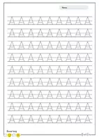Vorschau - Arbeitsblätter - Buchstaben schreiben lernen A–Z Arbeitsblätter - Seite 2