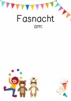 Vorschau - Arbeitsblätter - Portfolio Fasching / Karneval / Fastnacht / Fasnacht - Seite 3