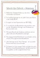 Vorschau - Mal- und Bastelvorlagen - Bastelanleitung Blume/ Frühling - Seite 3