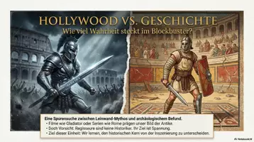 Vorschau - Arbeitsblätter - Rom in Film Comic Games - wie unterscheidet sich das Hollywood-Rom von der historischen Realität? - Deckblatt