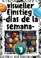 Vorschau - Poster - Visueller Einstieg: días de la semana – Spanisch Wochentage - Deckblatt