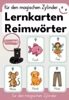 Vorschau - Spiele - REIMWÖRTER: Lernkarten/Wendekarten magischer Zylinder - Deckblatt