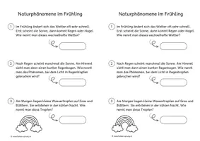 Vorschau - Arbeitsblätter - Lesespur Naturphänomene im Frühling | Differenziert | Mit viel Sachwissen - Seite 3
