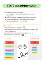 Vorschau - Arbeitsblätter - Merkblatt Zusammenfassen - Seite 1