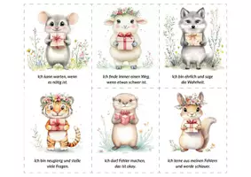 Vorschau - Fördermaterial/Inklusion - Affirmationskarten für Kinder. 24 Frühlings-Affirmationen für Motivation, Achtsamkeit & Selbstbewusstsein im Klassenzimmer. - Seite 1
