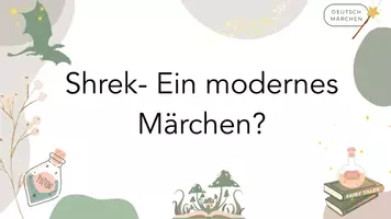 Vorschau - Arbeitsblätter - Shrek - ein modernes Märchen? - Deckblatt