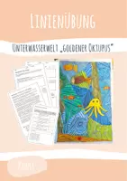 Vorschau - Arbeitsblätter - Unterwasserwelt - Linienübung Hundertwasser - Kunst - Deckblatt