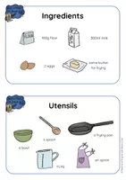 Προεπισκόπηση - Φύλλα εργασίας - Let's Make Pancakes! - BUNDLE of flashcards & worksheets - Σελίδα 2