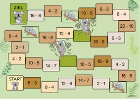 Vorschau - Spiele - Leiterlispiele Subtraktion bis 20 - Seite 2
