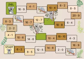 Vorschau - Spiele - Leiterlispiele Subtraktion bis 20 - Seite 3