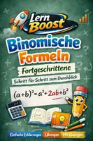 Vorschau - Arbeitsblätter - Binomische Formeln - Übungen für Fortgeschrittene + ausführliche Lösungen - Deckblatt