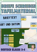 Vorschau - Präsentationen/Tafelbilder - Briefe schreiben - Tafelmaterial/Legematerial - Deckblatt