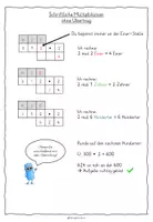 Vorschau - Arbeitsblätter - Schriftliche Multiplikation Multiplizieren - Seite 1