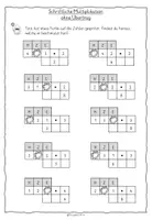 Vorschau - Arbeitsblätter - Schriftliche Multiplikation Multiplizieren - Seite 3