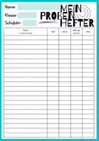 Vorschau - Anderer Materialtyp - Probenhefter - Ablage für Schüler:innen - Seite 1