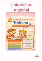 Vorschau - Poster - Lernwörter-Training - 5 Tage üben ohne Zusatzmaterial - Deckblatt