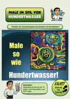 Vorschau - Stundenentwürfe - Kunstprojekt „Male wie Hundertwasser“ – Schritt-für-Schritt-Anleitung - Deckblatt