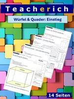 Vorschau - Arbeitsblätter - Würfel und Quader - Einstieg - Deckblatt
