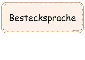 Vorschau - Fördermaterial/Inklusion - Bestecksprache - Seite 1