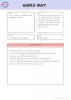 Vista previa - Juegos / Gamificación - Free Word Mat and Card Tasks. Fun Vocabulary for Primary. - página 1