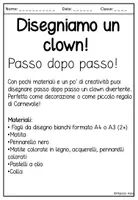 anteprima - Materiale per pittura e bricolage - Arte: disegniamo un clown (disegniamo un pagliaccio) - Pagina 2