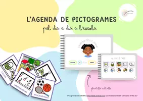 Vista previa - Refuerzo / NEE / Materiales de apoyo - L'AGENDA PICTOGRAMES: PEL DIA A DIA A L'ESCOLA - Portada